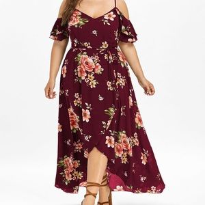 Plus size floral dress